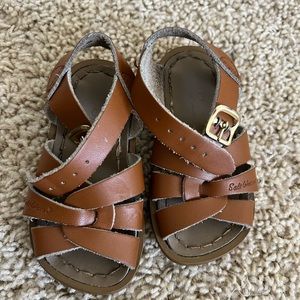 Baby Salt Water Sandals. Size 5. Lightly used, still has a lot of life to them.